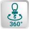 Drehbar 360°
