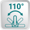 Schwenkbar 110°