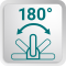 Schwenkbar 180°