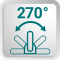 Schwenkbar 270°